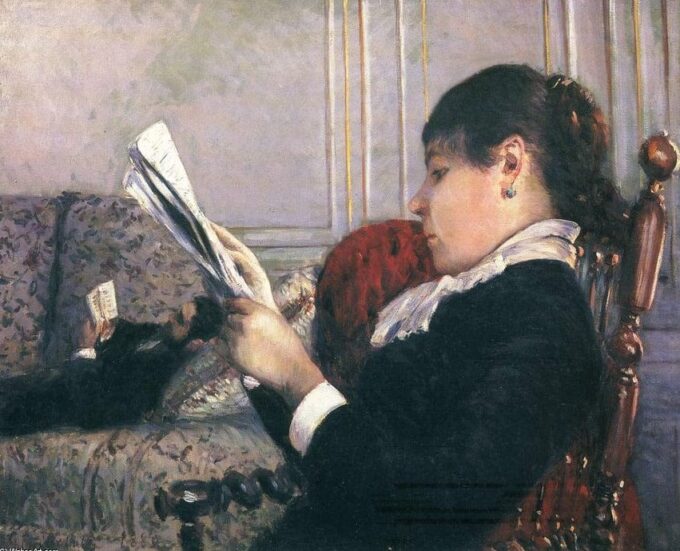 Interno, Donna che legge – Caillebotte Gustave Caillebotte 85x75