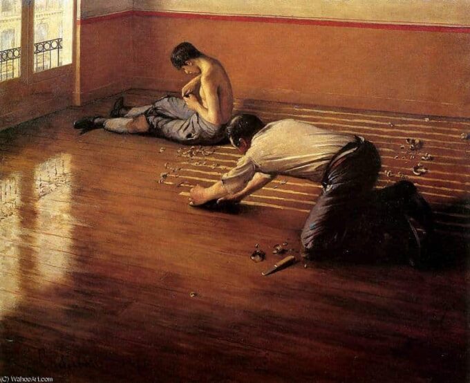 I rasatori di parquet di Caillebotte Gustave Caillebotte 85x75