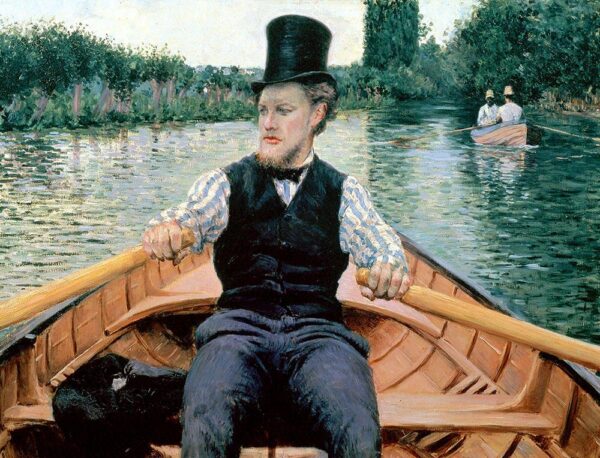 Rameur con cilindro – Caillebotte Gustave Caillebotte 85x75