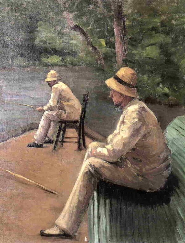 Pescatori sulle rive dell’Yerres – Caillebotte Gustave Caillebotte 70x85