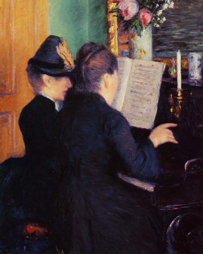 La lezione di piano – Caillebotte Gustave Caillebotte 70x85