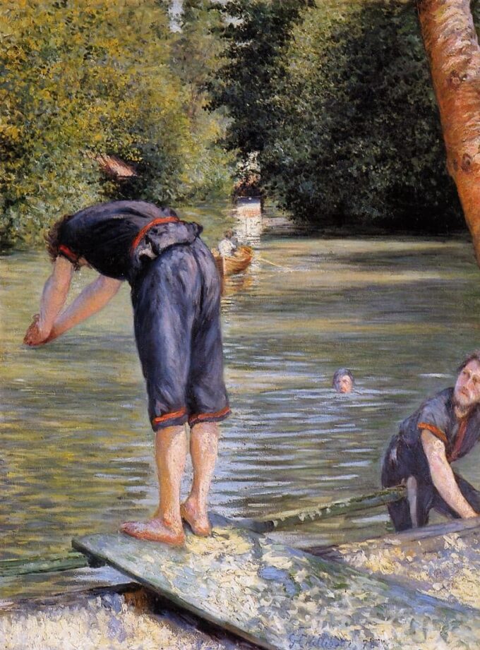 Bagnanti sulle rive dell’Yerres – Caillebotte Gustave Caillebotte 70x105