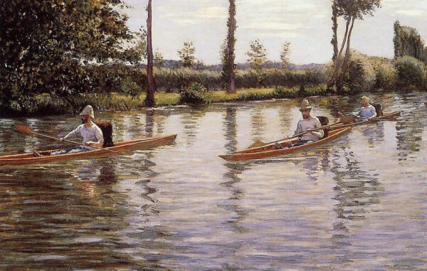 Périssoires sull’Yerres – Caillebotte Gustave Caillebotte 105x70