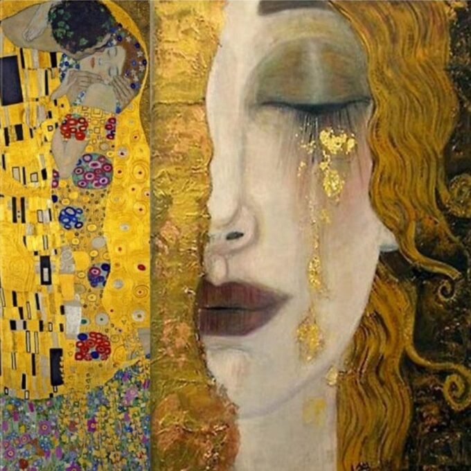 Le lacrime d’oro – Gustav Klimt (personalizzato) Gustav Klimt 70x70