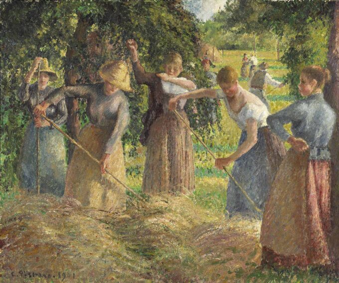 Fenaison a Éragny – Camille Pissarro Camille Pissarro 85x75