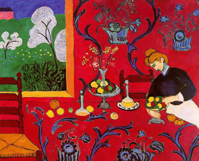 La tavola rossa – Matisse Henri Matisse 85x75