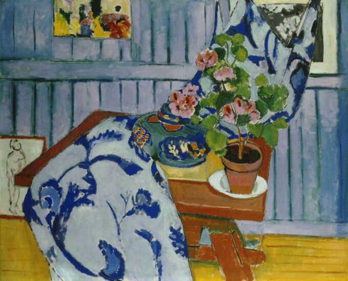 Natura morta con un geranio – Matisse Henri Matisse 85x75