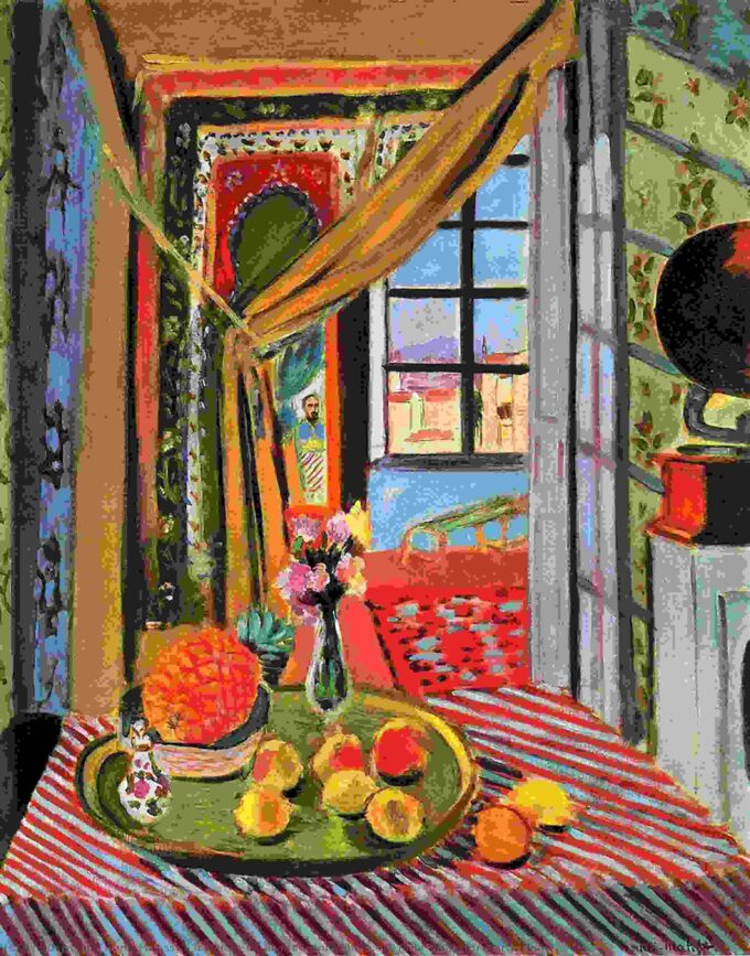 Interno con un fonografo – Matisse Henri Matisse 70x85