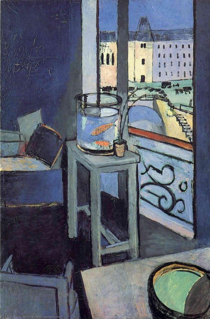 Interno con un vaso di pesce rosso – Matisse Henri Matisse 70x105