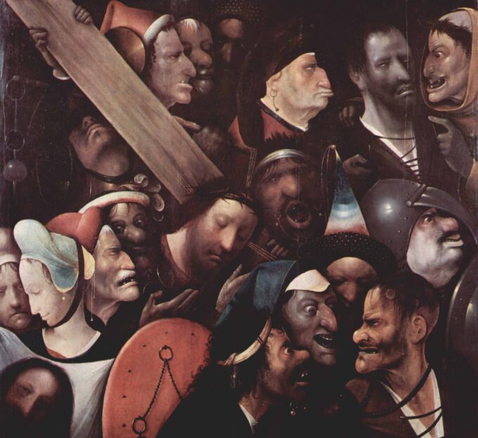 Il portamento della croce – Jérôme Bosch Hieronymus Bosch 70x70