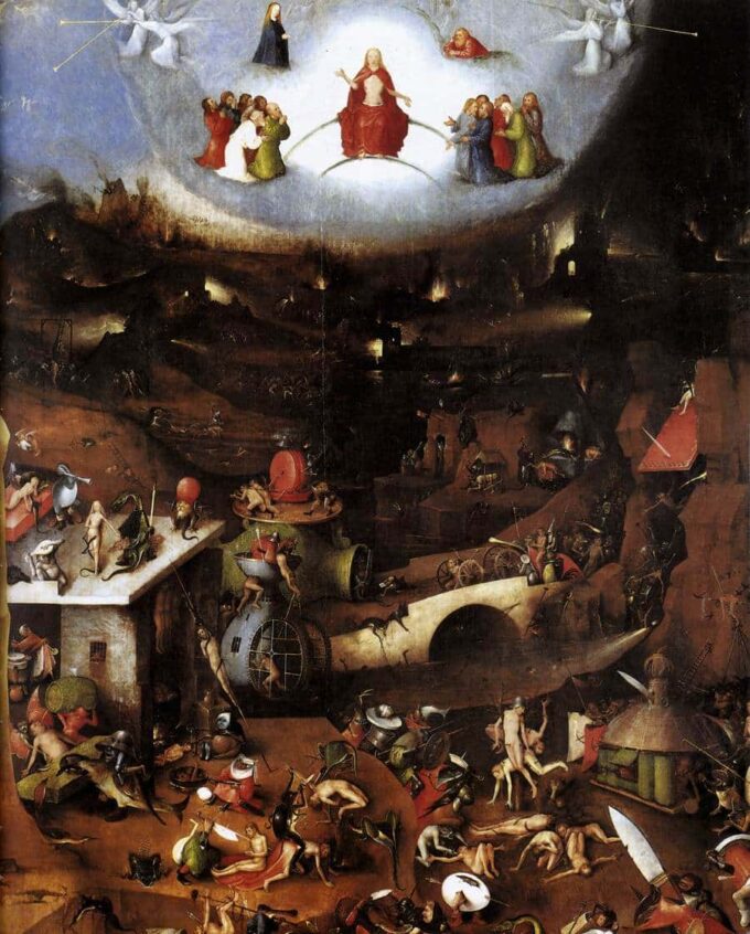 Il centro del giudizio universale – Jérôme Bosch Hieronymus Bosch 70x85