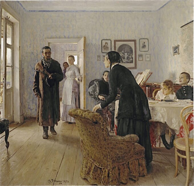 Non si aspettavano che lui – Ilya Repin Il'ja Efimovič Repin 70x70