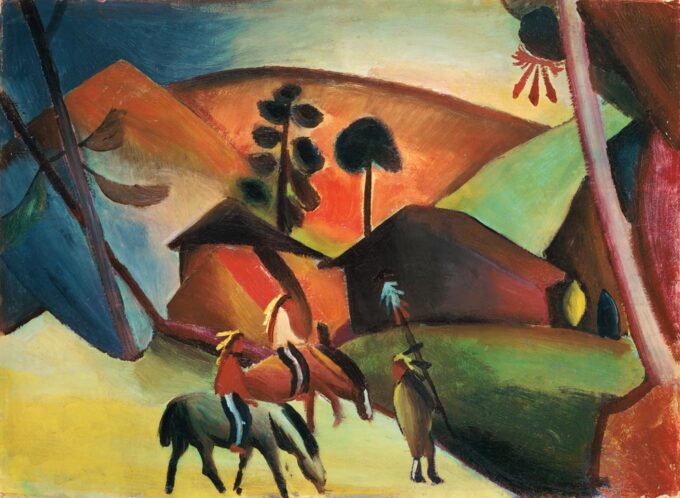 Indiani d’America a cavallo – August Macke August Macke 105x70