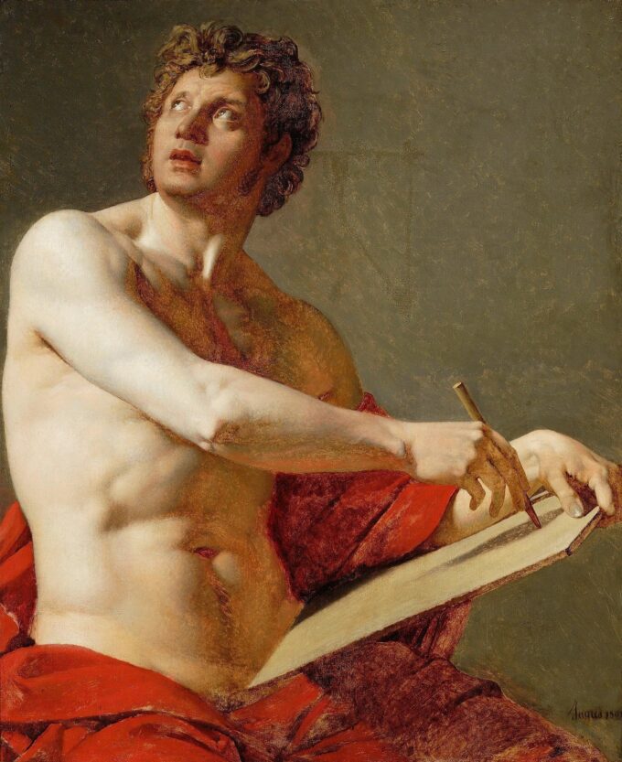 Studio accademico di un uomo nudo – Jean-Auguste-Dominique Ingres Jean-Auguste-Dominique Ingres 70x85