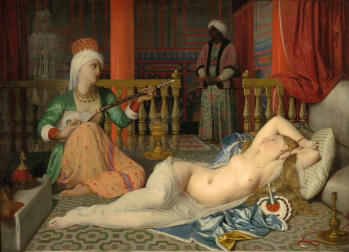 Odalisca con schiava – Jean-Auguste-Dominique Ingres Jean-Auguste-Dominique Ingres 105x70