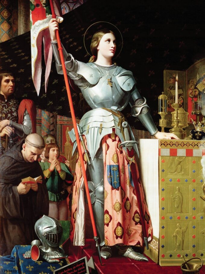 Jeanne d’Arc al coronamento di Carlo VII – Jean-Auguste-Dominique Ingres Jean-Auguste-Dominique Ingres 70x85