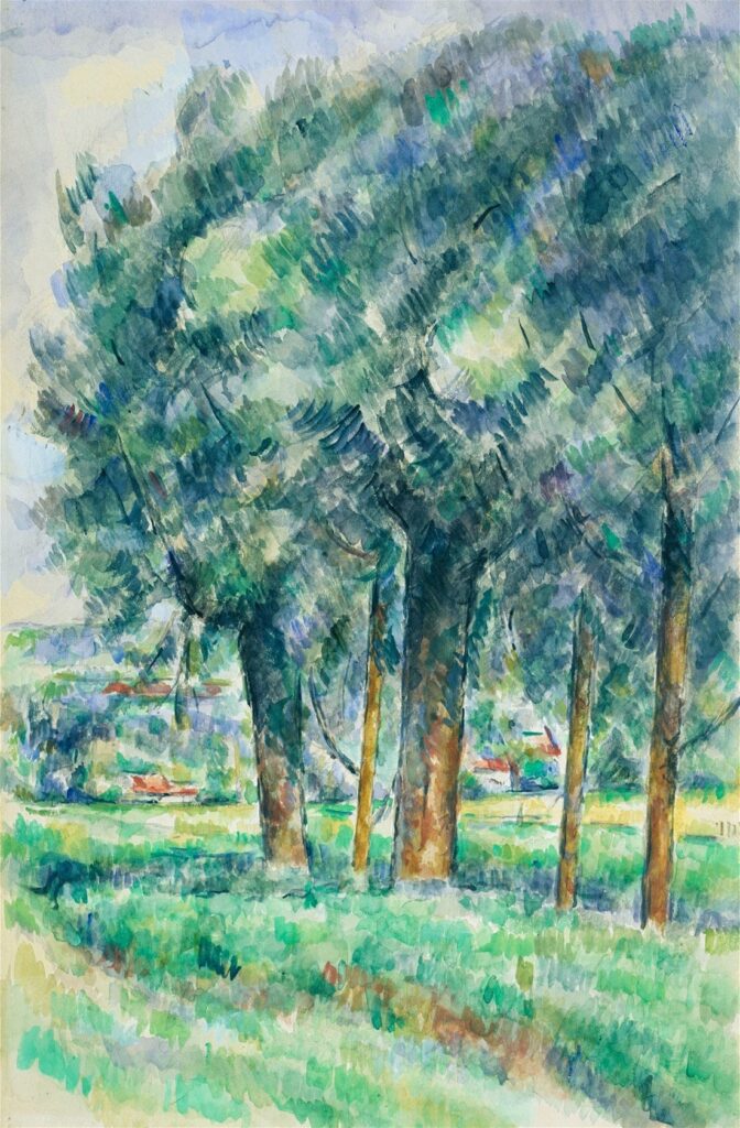 Gruppo di alberi – Paul Cézanne Paul Cézanne 70x105