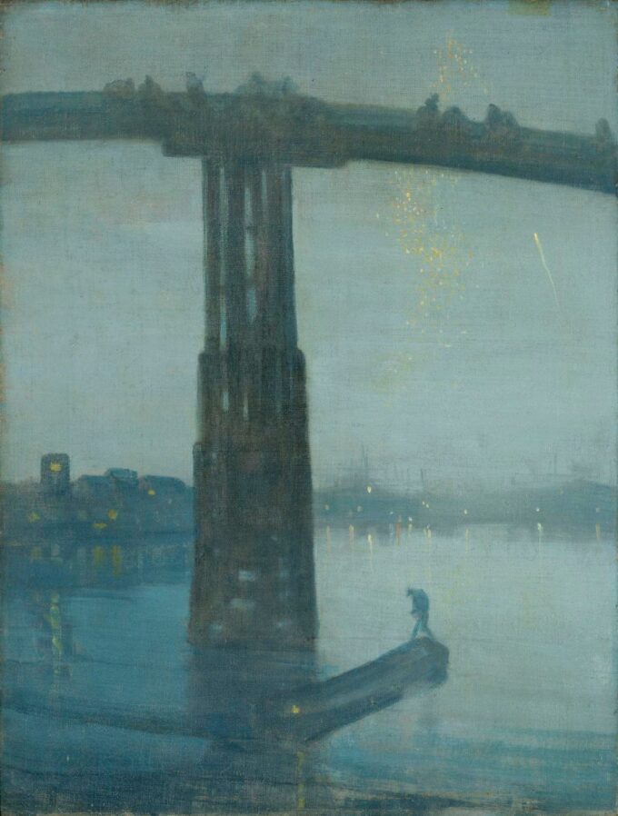 Nocturne: Blu e oro – Vieux pont de Battersea – James Abbott McNeill Whistler James Abbott McNeill Whistler 70x85