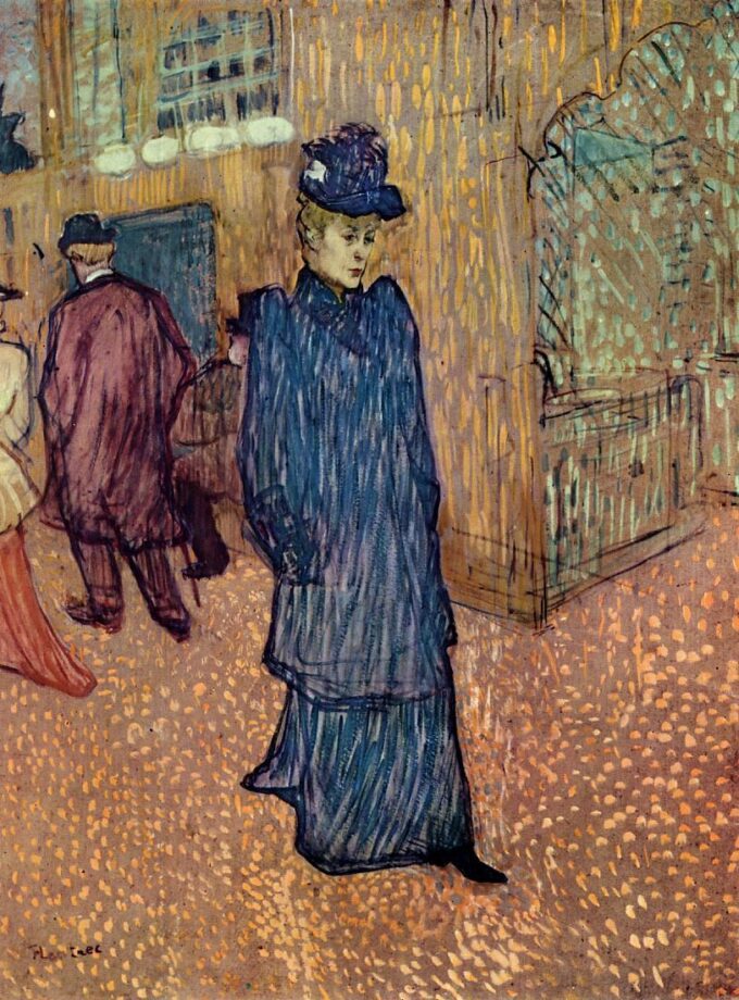 Jane Avril che lascia il Moulin Rouge – Toulouse Lautrec Henri de Toulouse-Lautrec 70x105