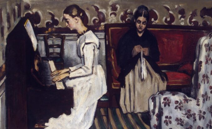 Giovane ragazza al pianoforte – Paul Cézanne Paul Cézanne 105x70