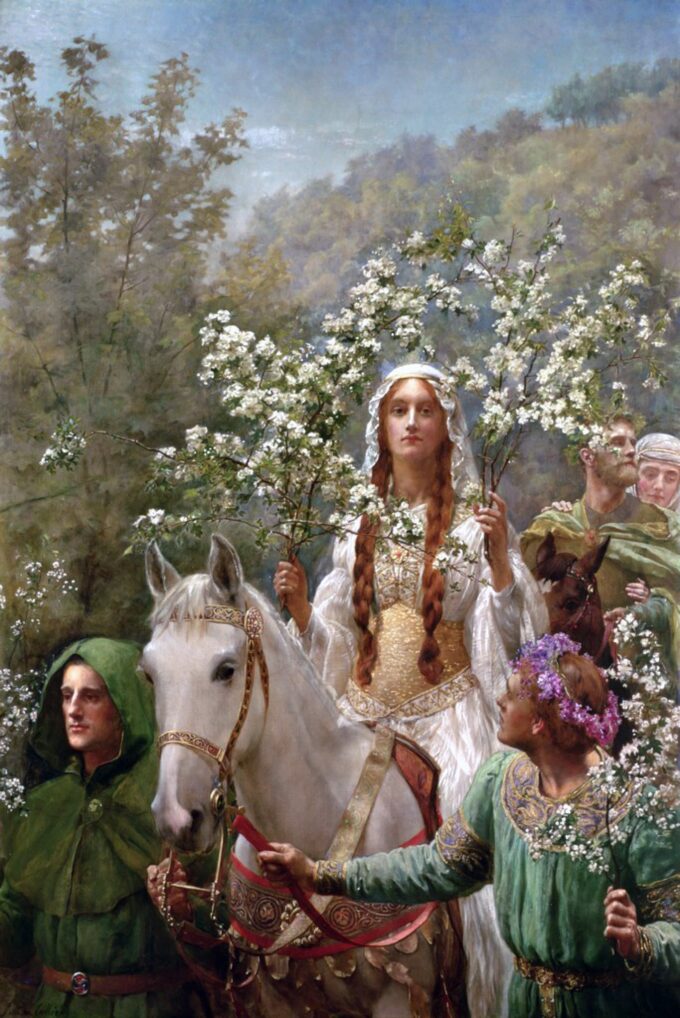 Le mani della Regina Ginevra di John Collier John Collier 70x105