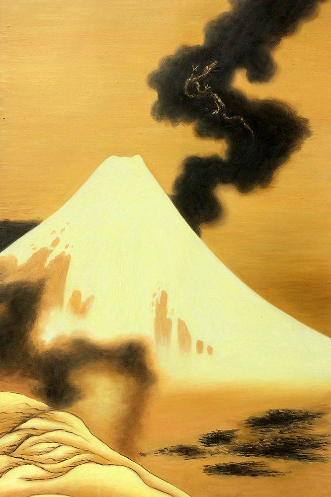 Drago che vola sopra il Monte Fuji – Katsushika Hokusai Katsushika Hokusai 70x105