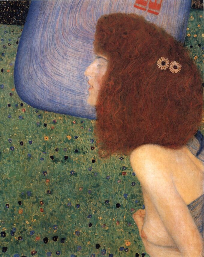 La giovane ragazza con il velo blu – Gustav Klimt Gustav Klimt 70x85