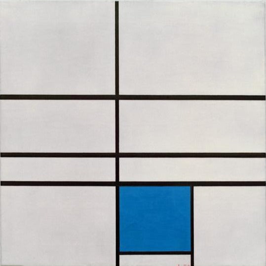 Composizione con il blu 1935 – Mondrian Piet Mondrian 70x70