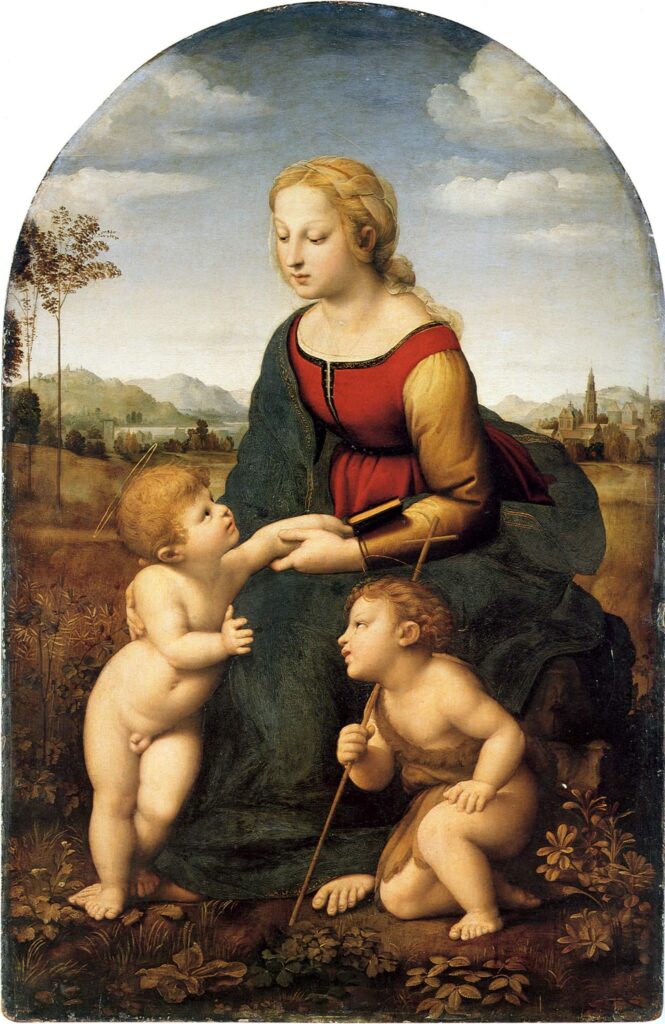 La bella giardiniera – Raphaël (pittore) Raffaello Sanzio 70x105