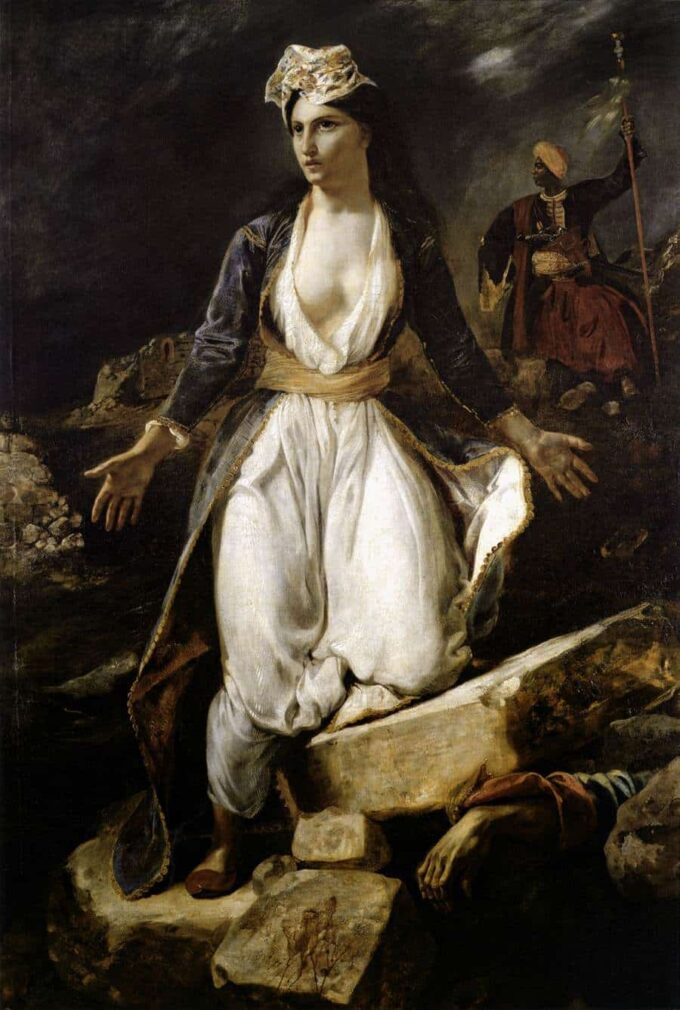 La Grecia sulle rovine di Missolungi – Eugène Delacroix Eugène Delacroix 70x105