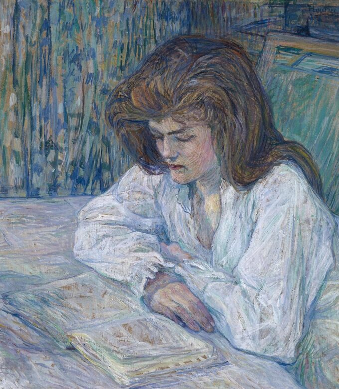 La Lettura – Toulouse Lautrec Henri de Toulouse-Lautrec 70x70