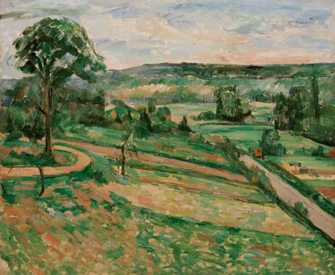 Albero dietro una curva – Paul Cézanne Paul Cézanne 85x75