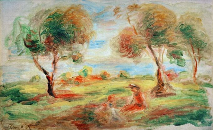 Il paesaggio vicino a Cagnes – Pierre-Auguste Renoir Pierre-Auguste Renoir 105x70