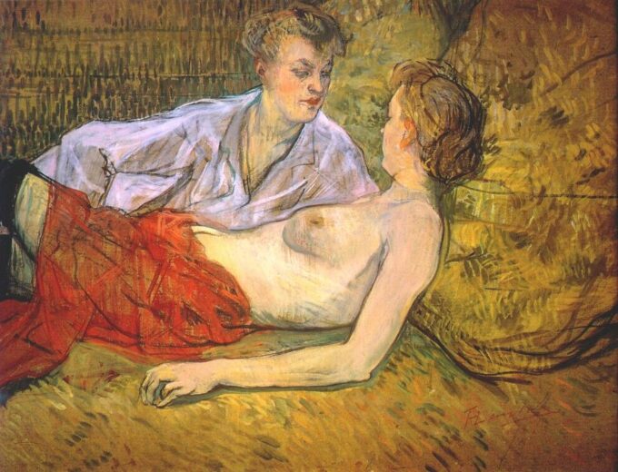 Le due piccole amiche – Toulouse Lautrec Henri de Toulouse-Lautrec 85x75