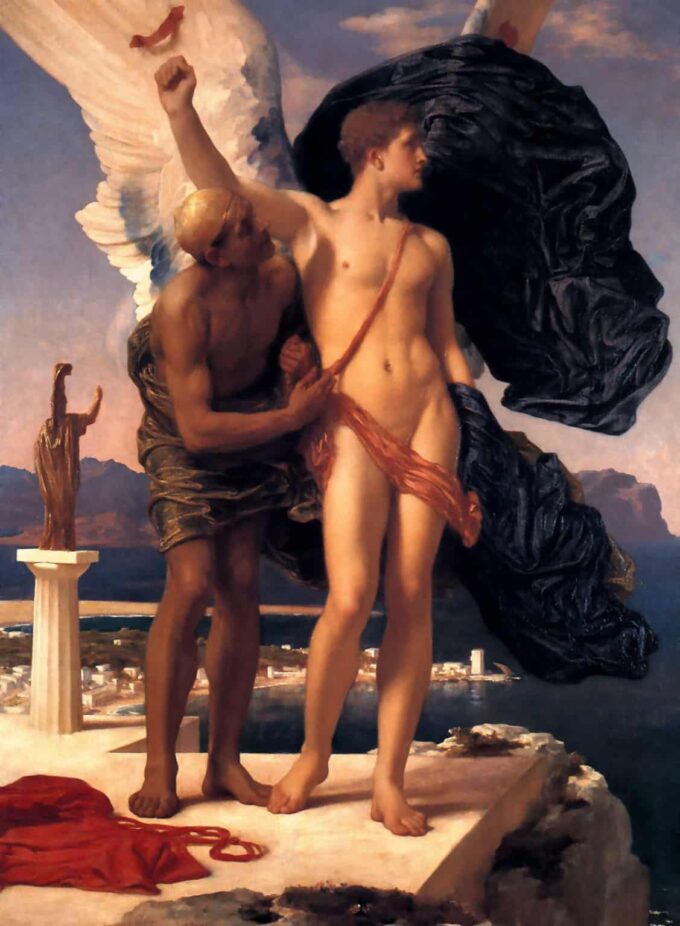 Icare e Dédale – Frederic Leighton Frederic Leighton 70x105