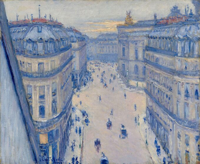 La rue Halévy vista dal sesto piano – Caillebotte Gustave Caillebotte 85x75