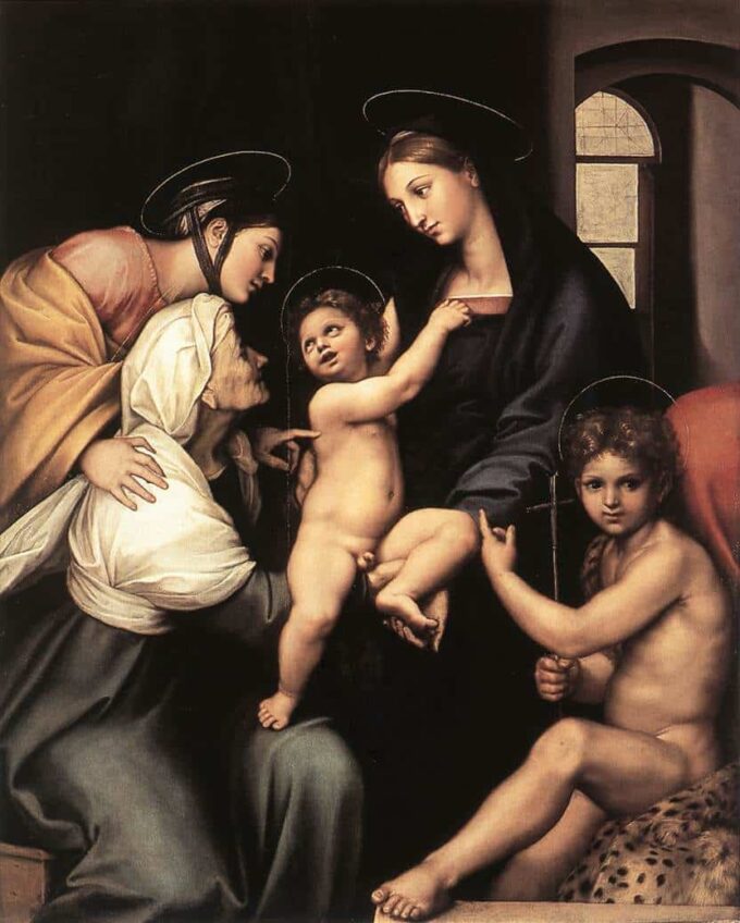 Madonna dell’Impannata – Raphaël (pittore) Raffaello Sanzio 70x85