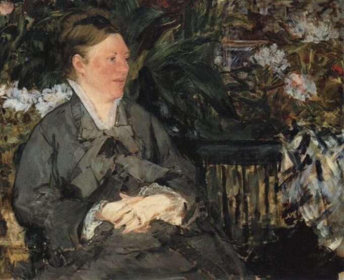 Madame Manet al Conservatorio – Edouard Manet Édouard Manet 85x75