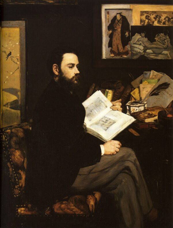 Ritratto di Émile Zola – Edouard Manet Édouard Manet 70x85