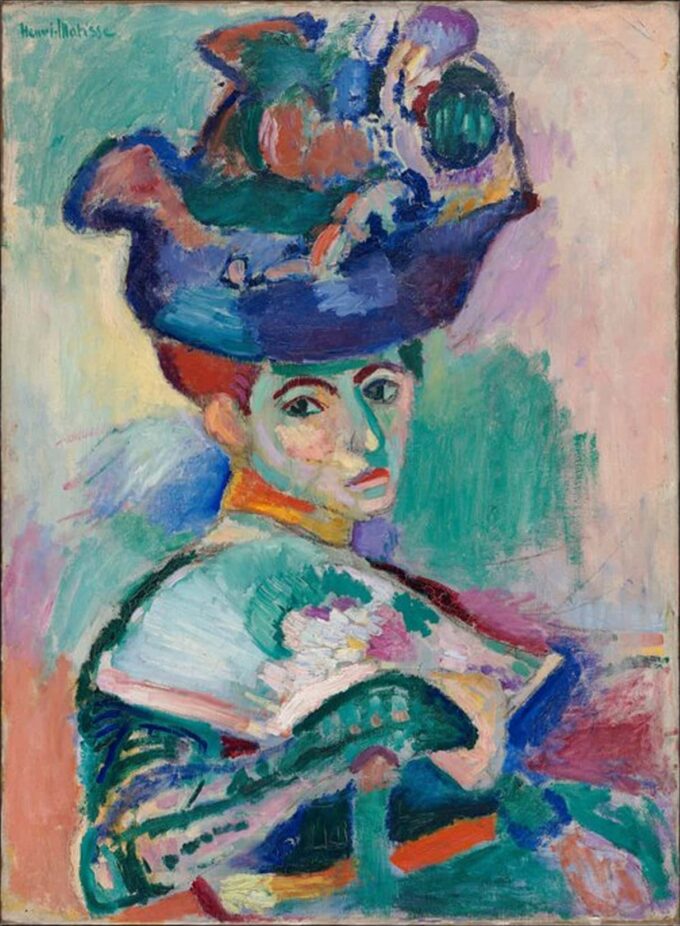 La donna con il cappello 1905 – Matisse Henri Matisse 70x105