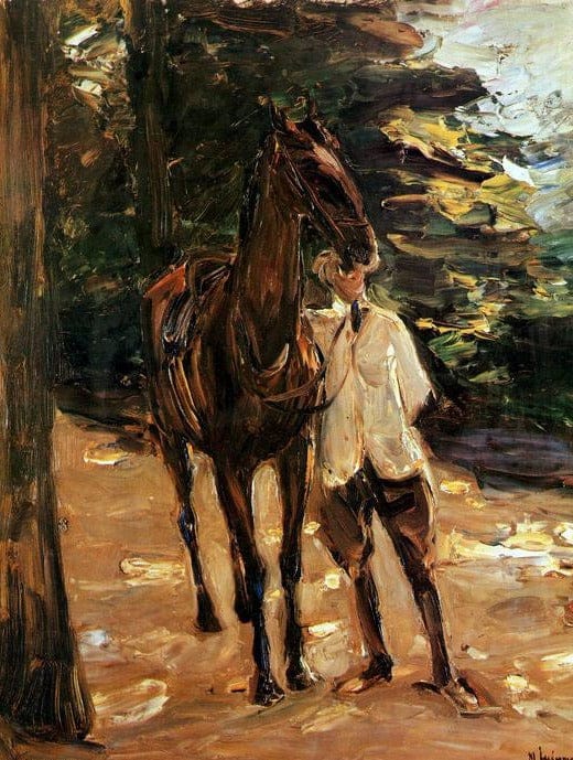 Uomo con un cavallo – Max Liebermann Max Liebermann 70x85