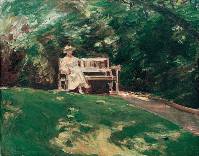 Il banco da giardino – Max Liebermann Max Liebermann 85x75