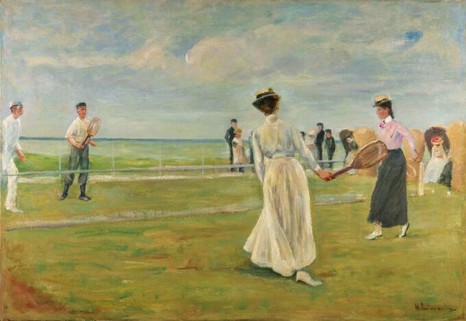 Partita di tennis al mare – Max Liebermann Max Liebermann 105x70