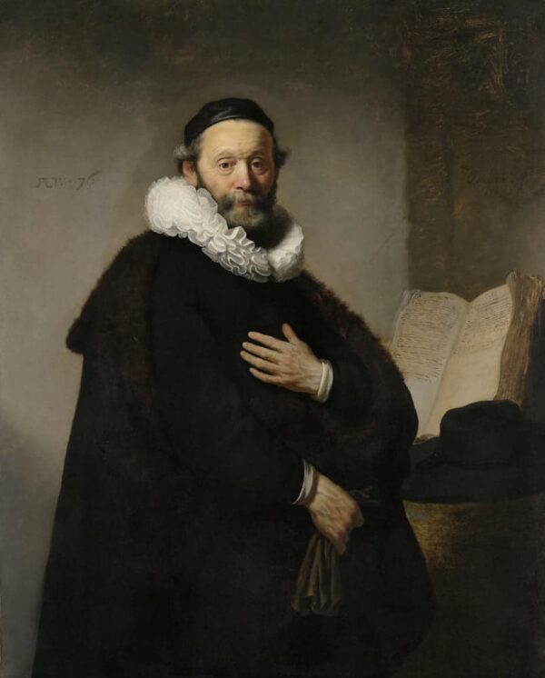 Ritratto del ministro rimostrante Johannes Wtenbogaert – Rembrandt van Rijn Rembrandt van Rijn 70x85