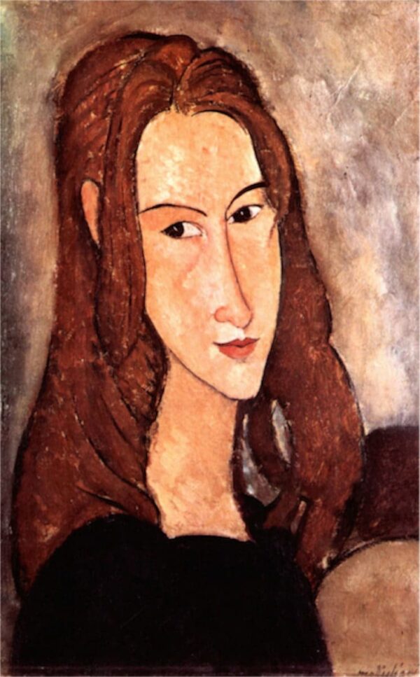 Testa di Jeanne Hébuterne verso destra – Amedeo Modigliani Amedeo Modigliani 70x105