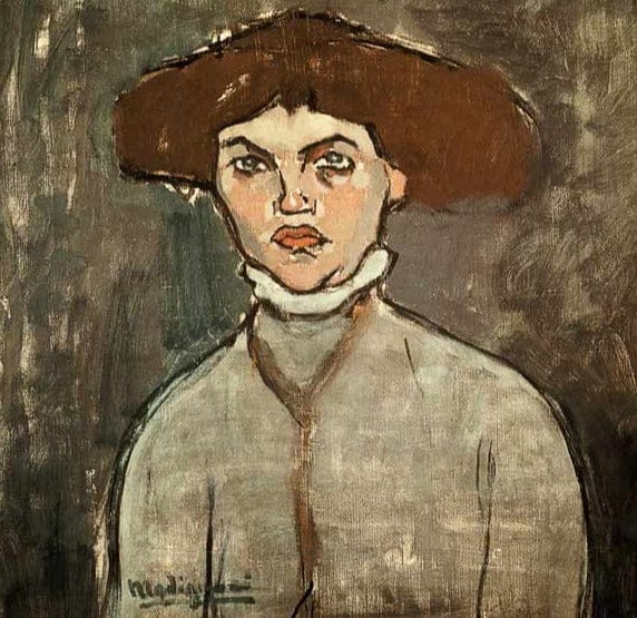 Ritratto di una giovane donna – Amedeo Modigliani Amedeo Modigliani 70x70