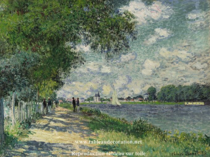 La Senna ad Argenteuil – Dipinto di Monet Claude Monet 85x75