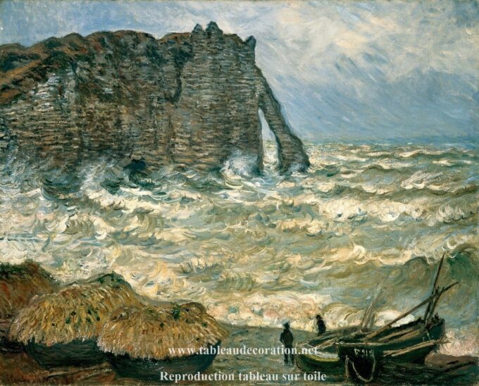 Mare agitato a Étretat – Claude Monet Claude Monet 85x75