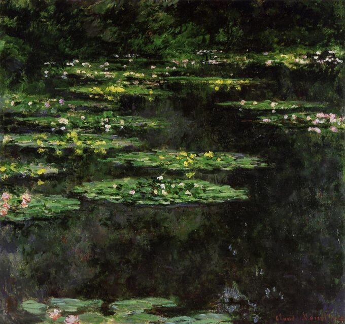 I Ninfali – Claude Monet "Les Nymphéas" di Claude Monet 70x70