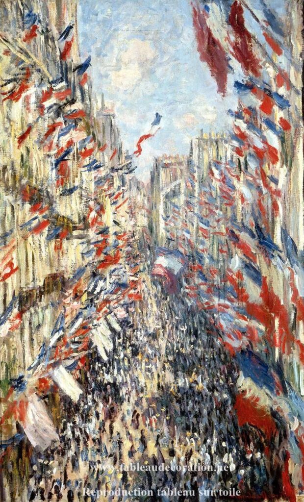 La Rue Montorgueil, Festa del 30 giugno 1878 Claude Monet Claude Monet 70x120